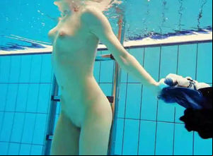 Porno shooting underwater. Naked Little