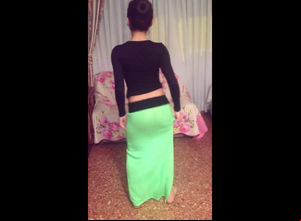 Arab damsel in lengthy sundress display